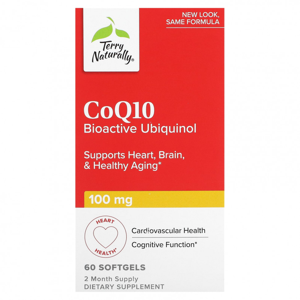 ������ ������ Terry Naturally, CoQ10, ����������� ��������, 100 ��, 60 ������ ��������  IHerb (������) ����