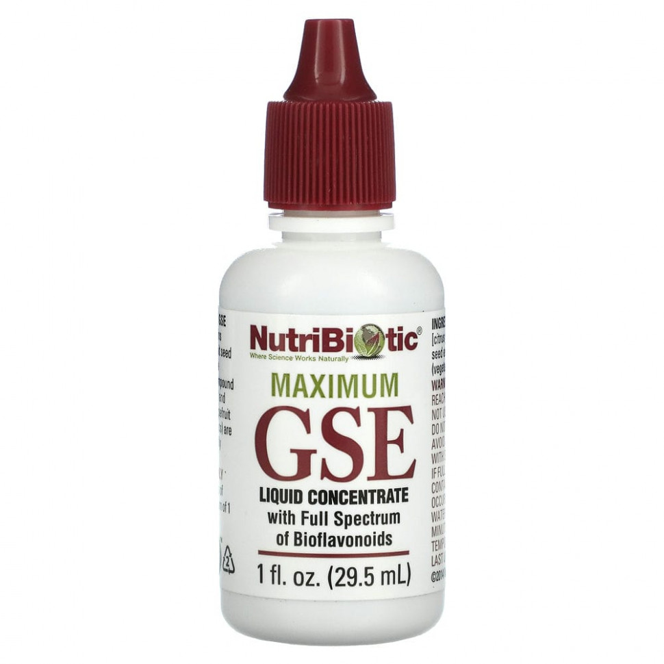 ������ ������ NutriBiotic, Maximum GSE, ������ ����������, 29,5 �� (1 ������ �����)  IHerb (������) ����