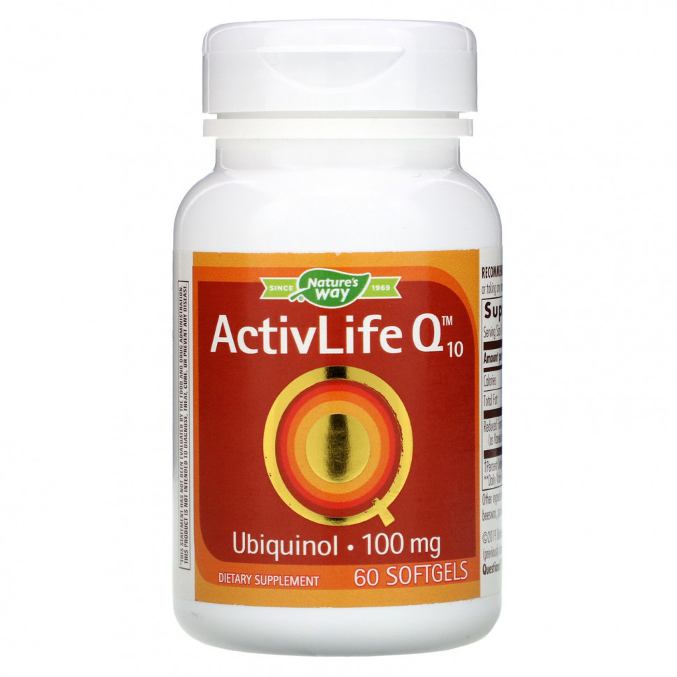  Nature's Way, ActivLife  Q10, 100 , 60     -     , -, 