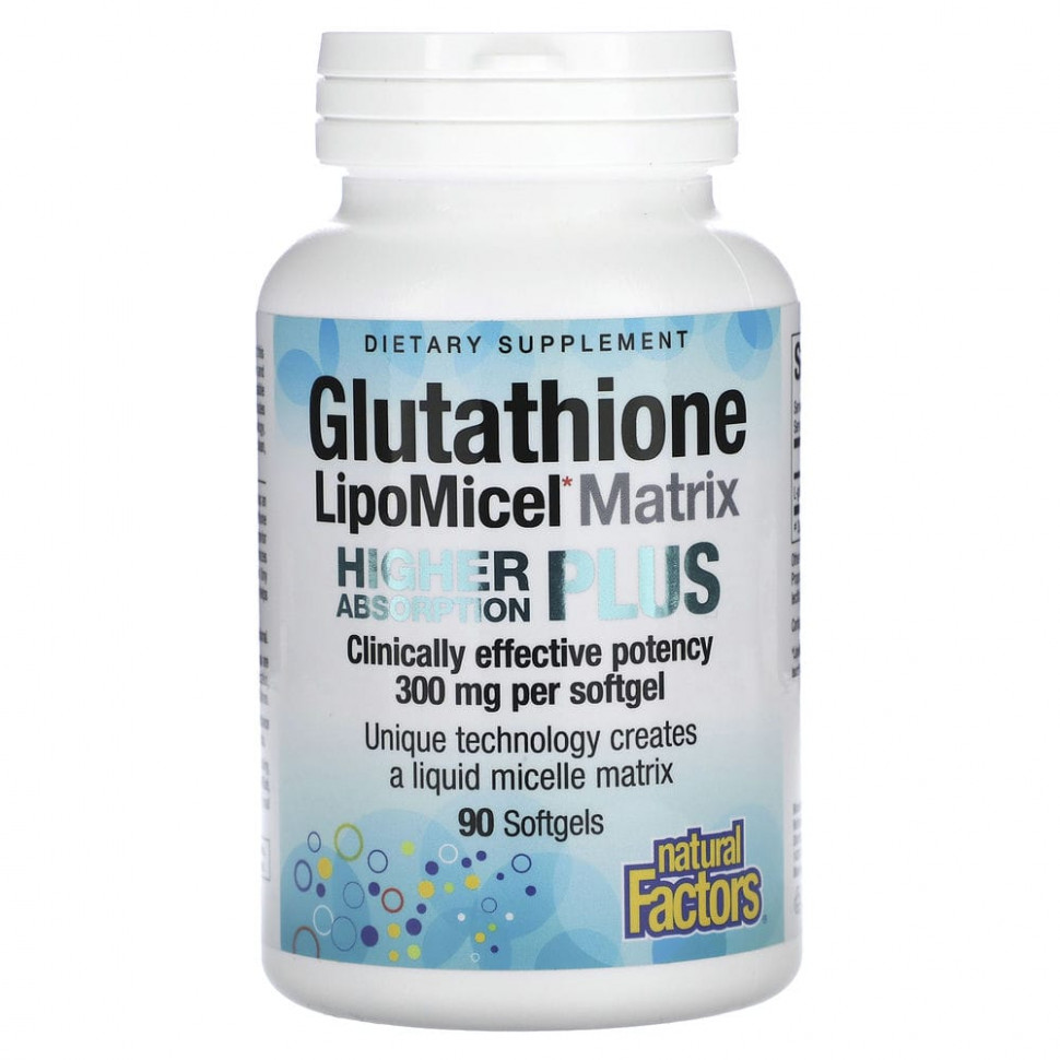 ������ ������ Natural Factors, Glutathione LipoMicel Matrix, 300 ��, 90 ������ ��������  IHerb (������) ����