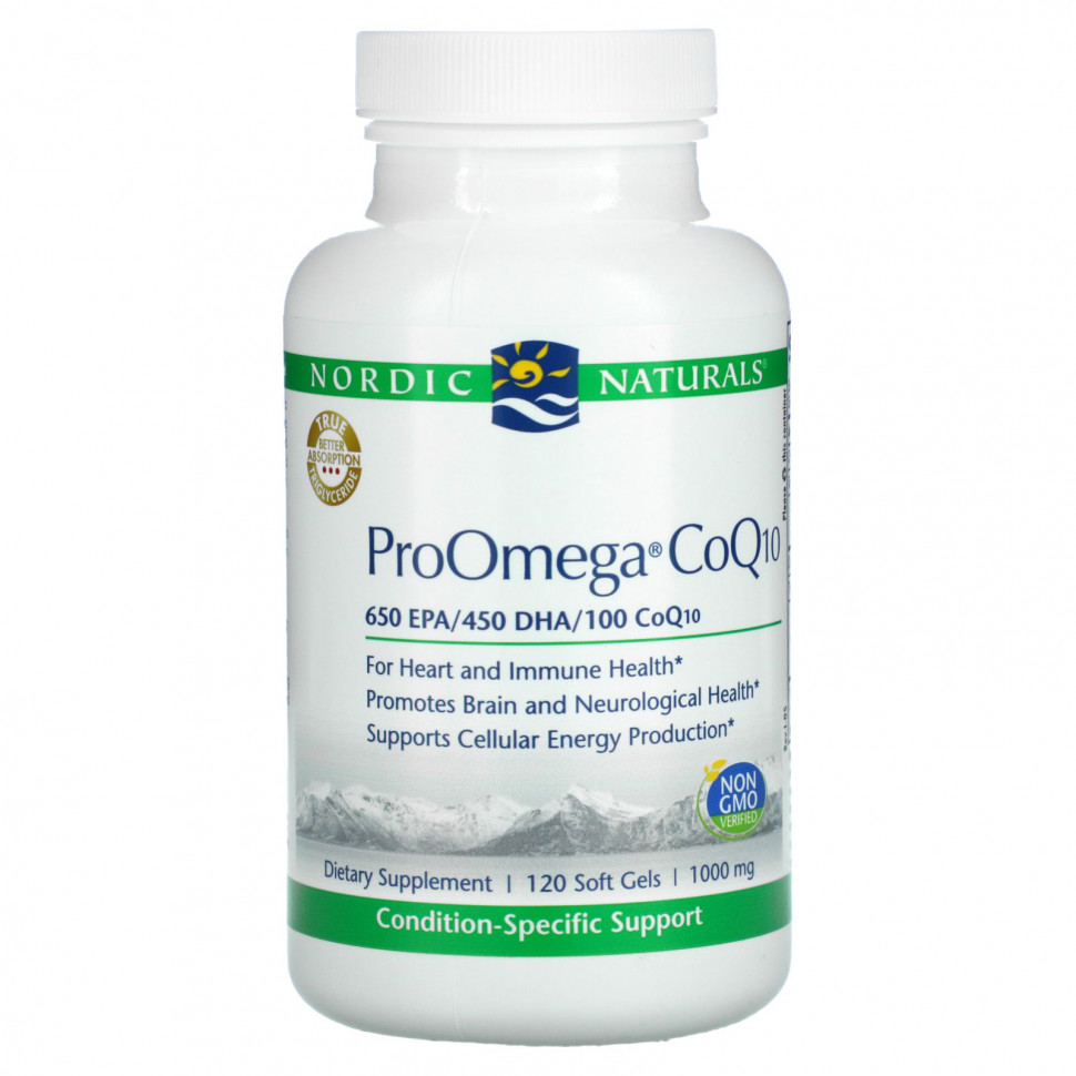  Nordic Naturals, ProOmega CoQ10, 1000 , 120      -     , -, 