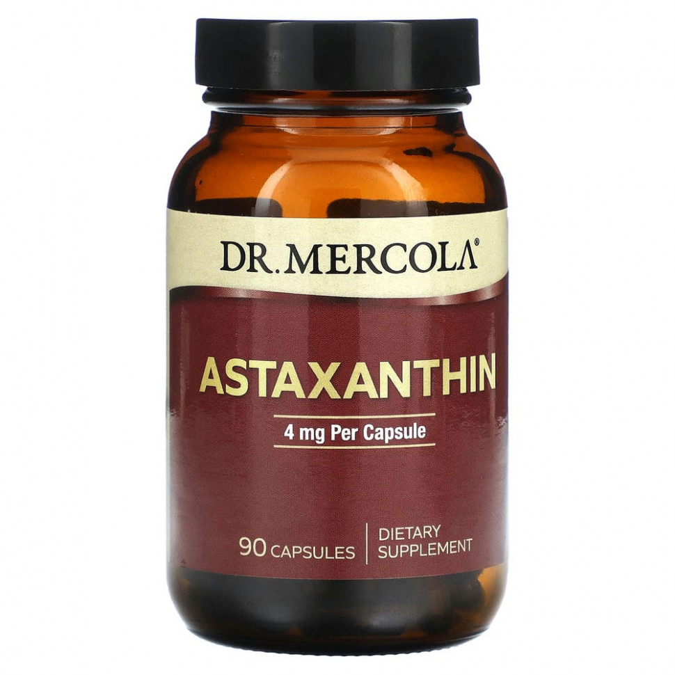  Dr. Mercola, Astaxanthin, 4 mg, 90 Capsules    -     , -, 