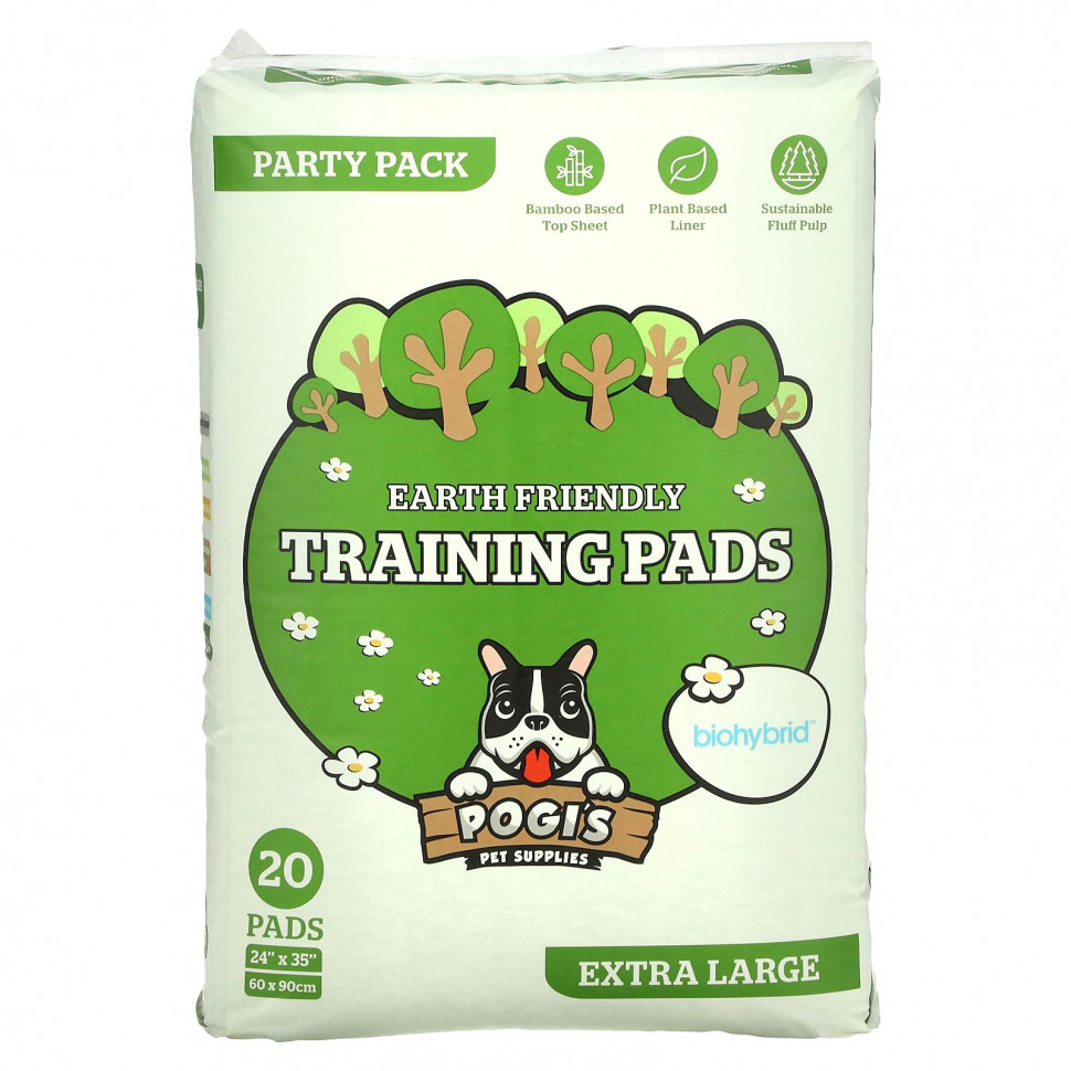  Pogi's Pet Supplies, Earth Friendly Training Pads,  , 20     -     , -, 
