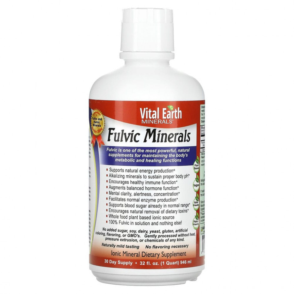  Vital Earth Minerals, Fulvic Minerals, 946  (32 . )    -     , -, 