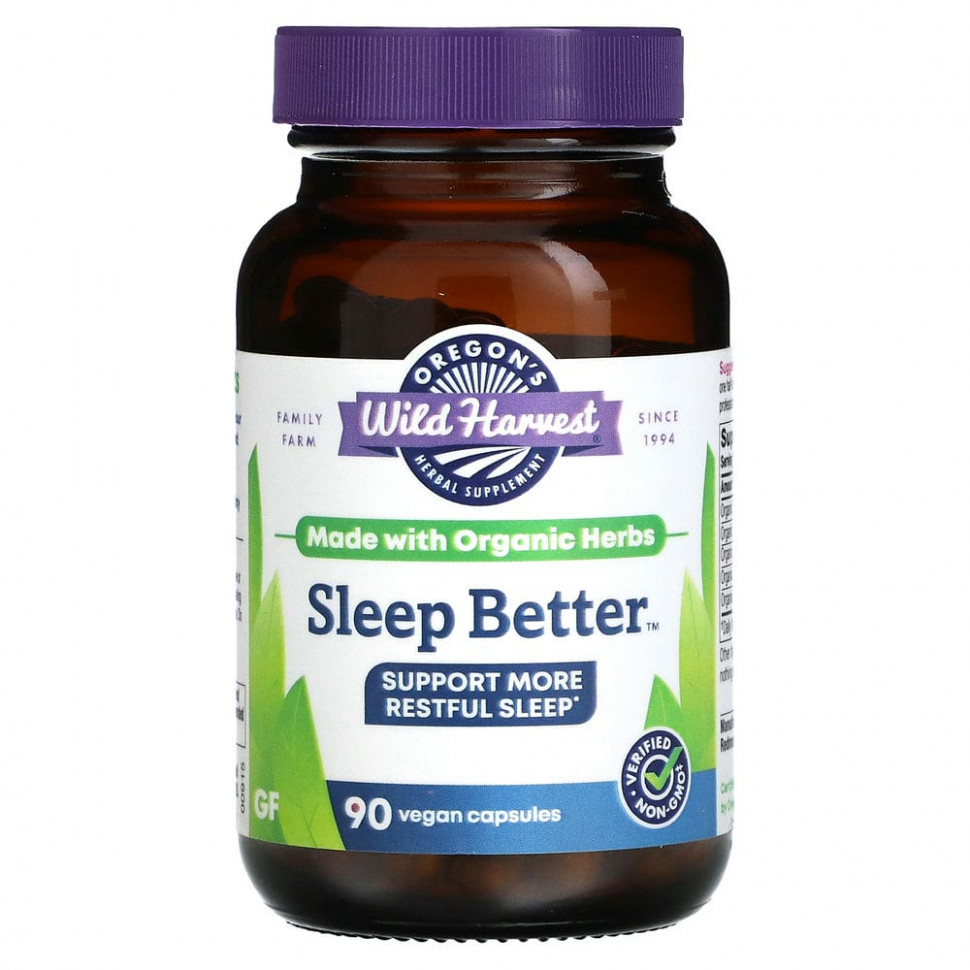 ������ ������ Oregon's Wild Harvest, Sleep Better, 90 Non-GMO Vegetarian Capsules  IHerb (������) ����
