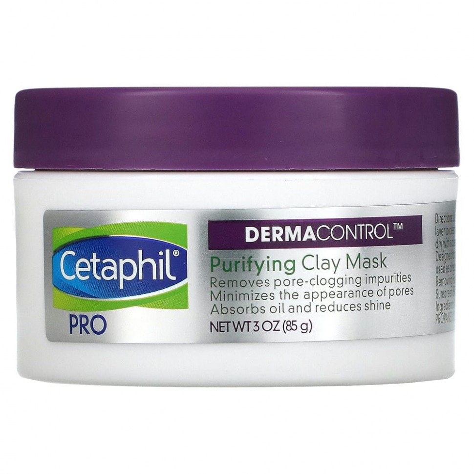  Cetaphil, Pro Derma Control, Purifying Clay Mask, 3 oz (85 g)    -     , -, 