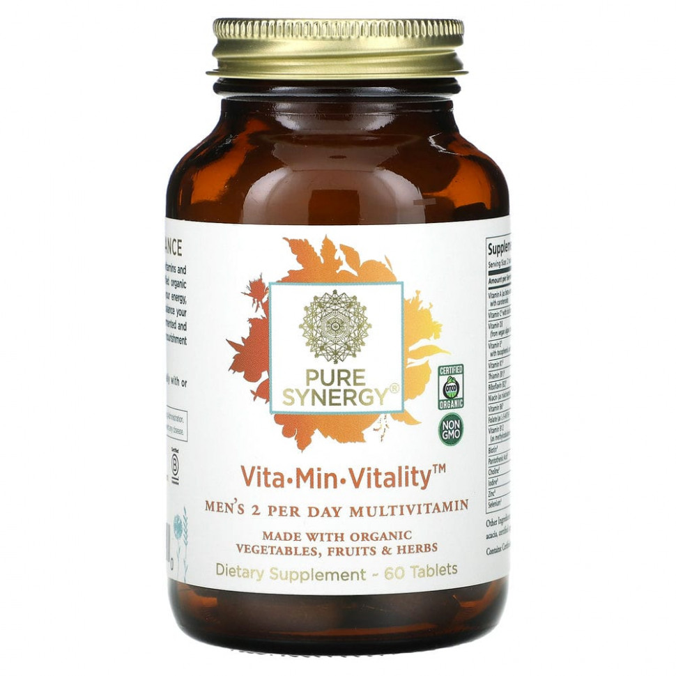  Pure Synergy, Vita-Min-Vitality  , 60     -     , -, 