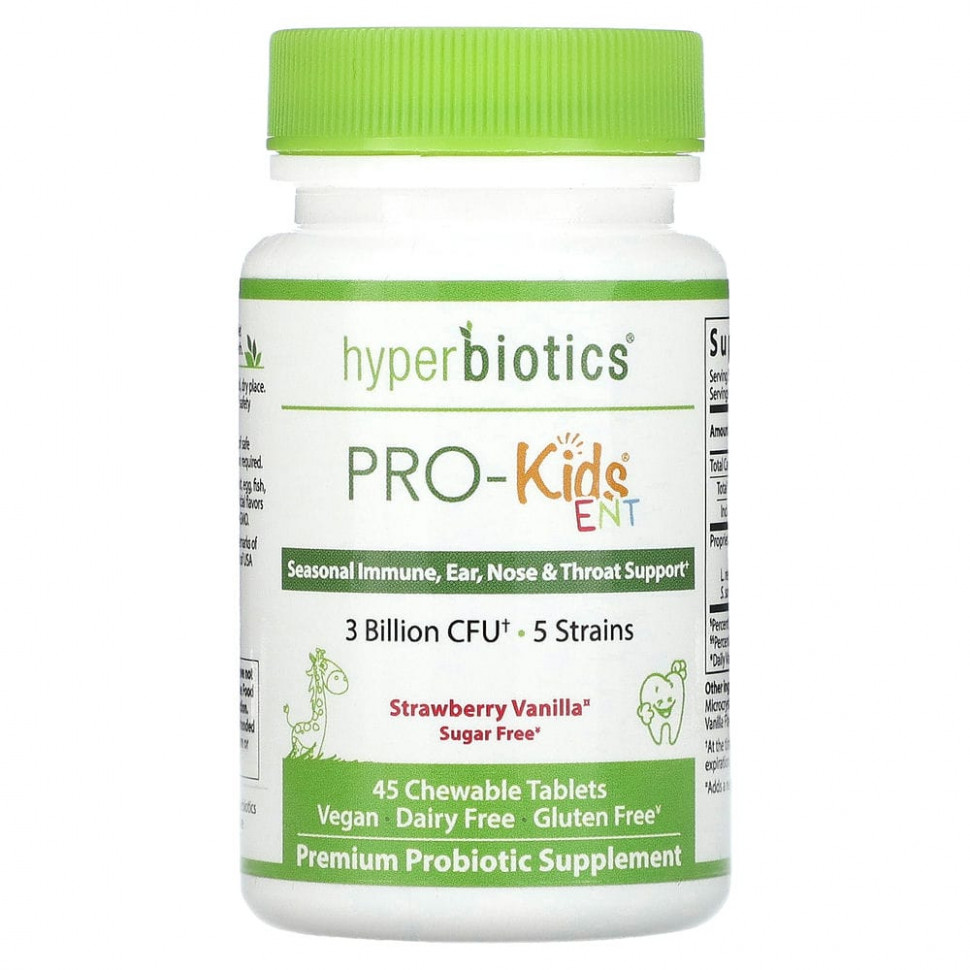  Hyperbiotics, PRO-Kids ENT,   ,  ,     , 45    LiveBac    -     , -, 