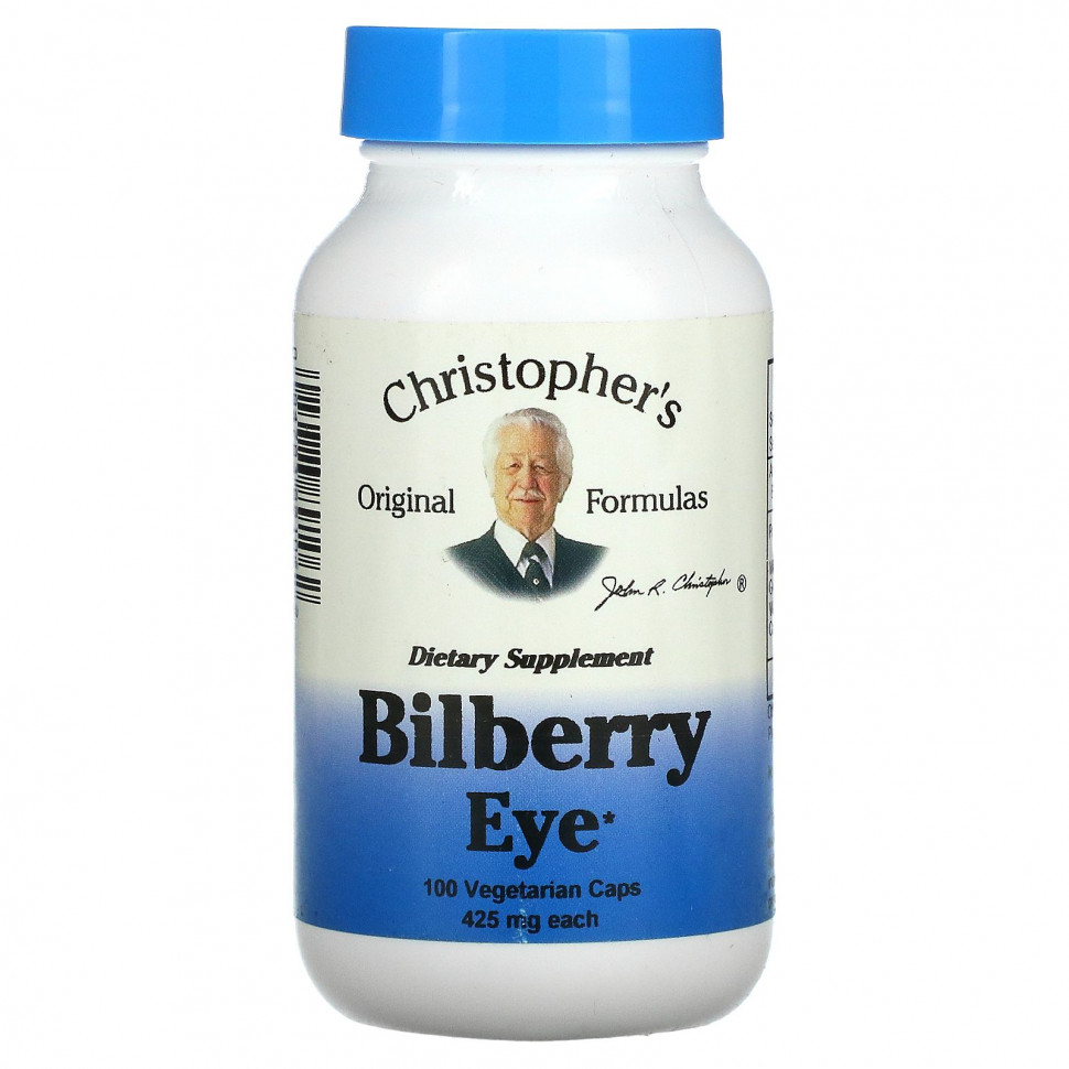 ������ ������ Christopher's Original Formulas, Bilberry Eye, 400 mg, 100 Vegetarian Caps  IHerb (������) ����