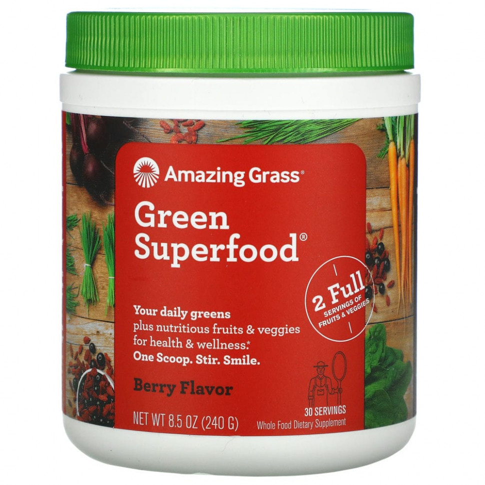 ������ ������ Amazing Grass, Green Superfood, �����, 240 � (8,5 �����)  IHerb (������) ����