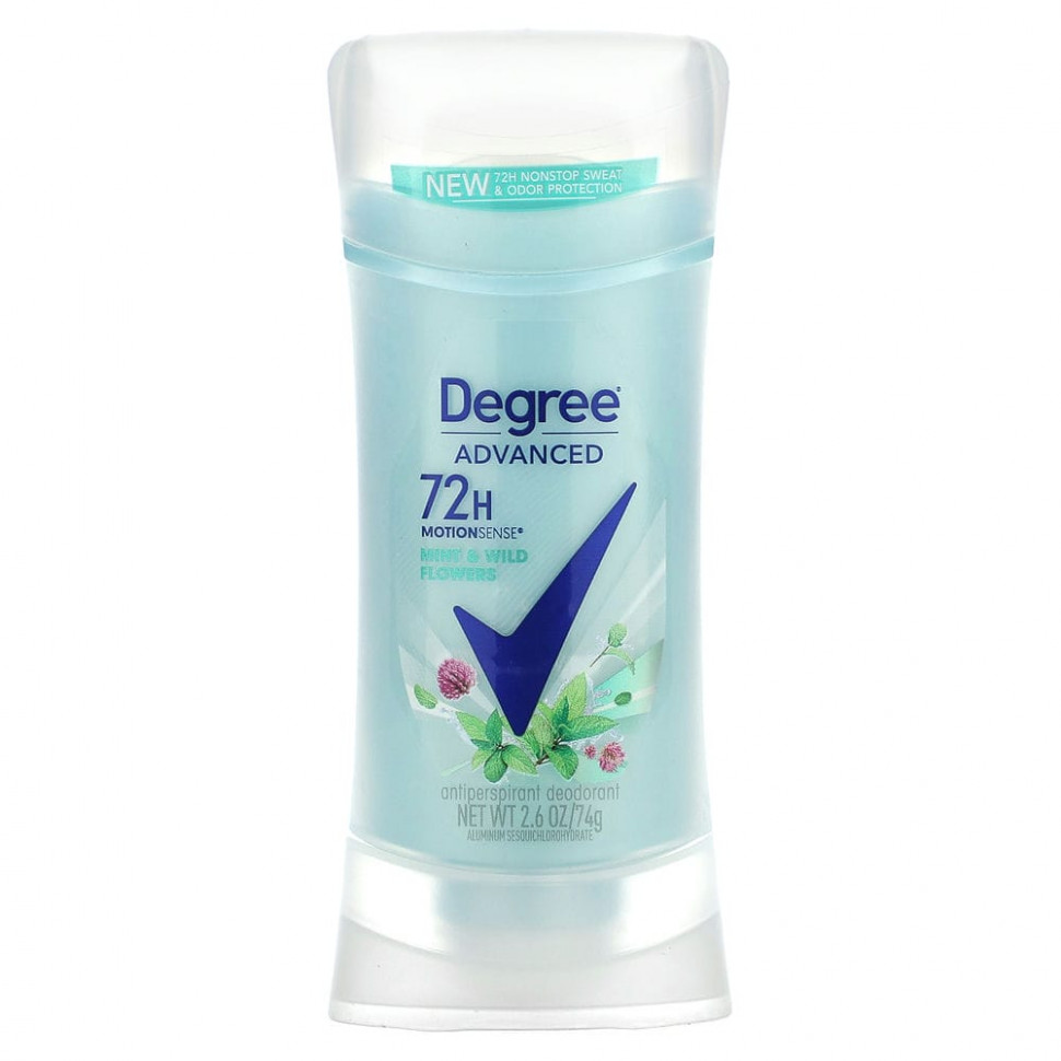 ������ ������ Degree, Advanced, 72H MotionSense, ����������-��������������, ���� � ������� �����, 74 � (2,6 �����)  IHerb (������) ����