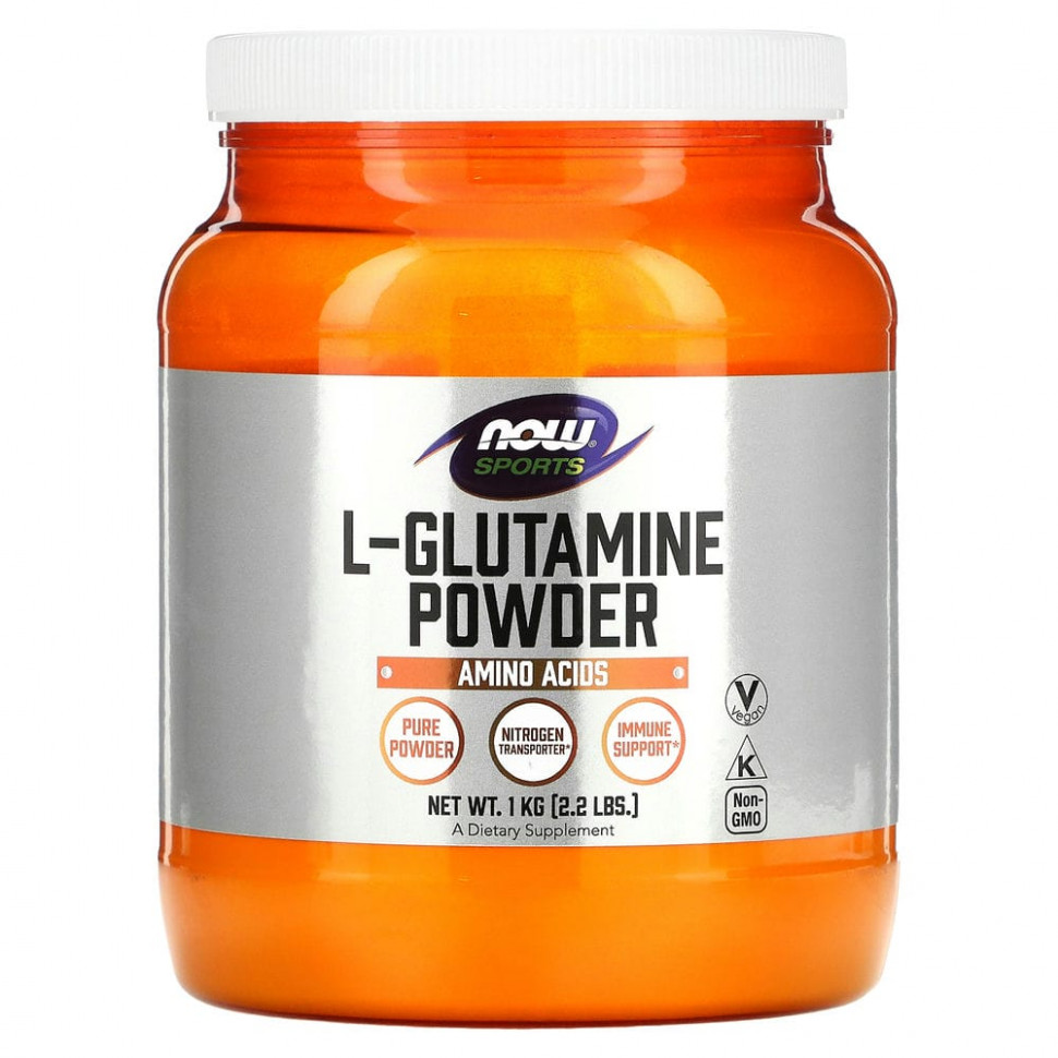 ������ ������ NOW Foods, Sports, L-Glutamine Powder, 2,2 ����� (1 ��)  IHerb (������) ����