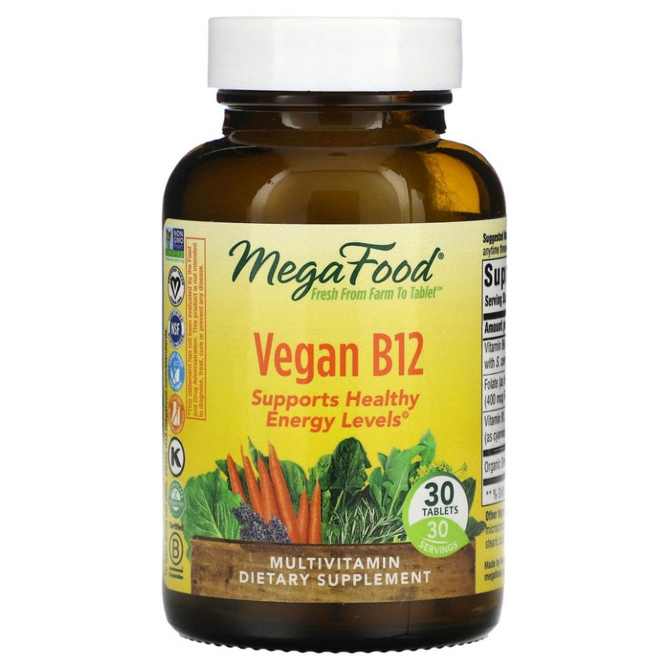  MegaFood,   B12, 30     -     , -, 