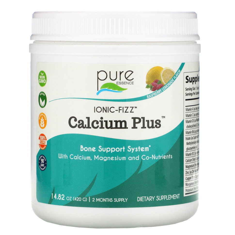 ������ ������ Pure Essence, Ionic-Fizz Calcium Plus, �� ������ ���������� ��������, 420 � (14,82 �����)  IHerb (������) ����