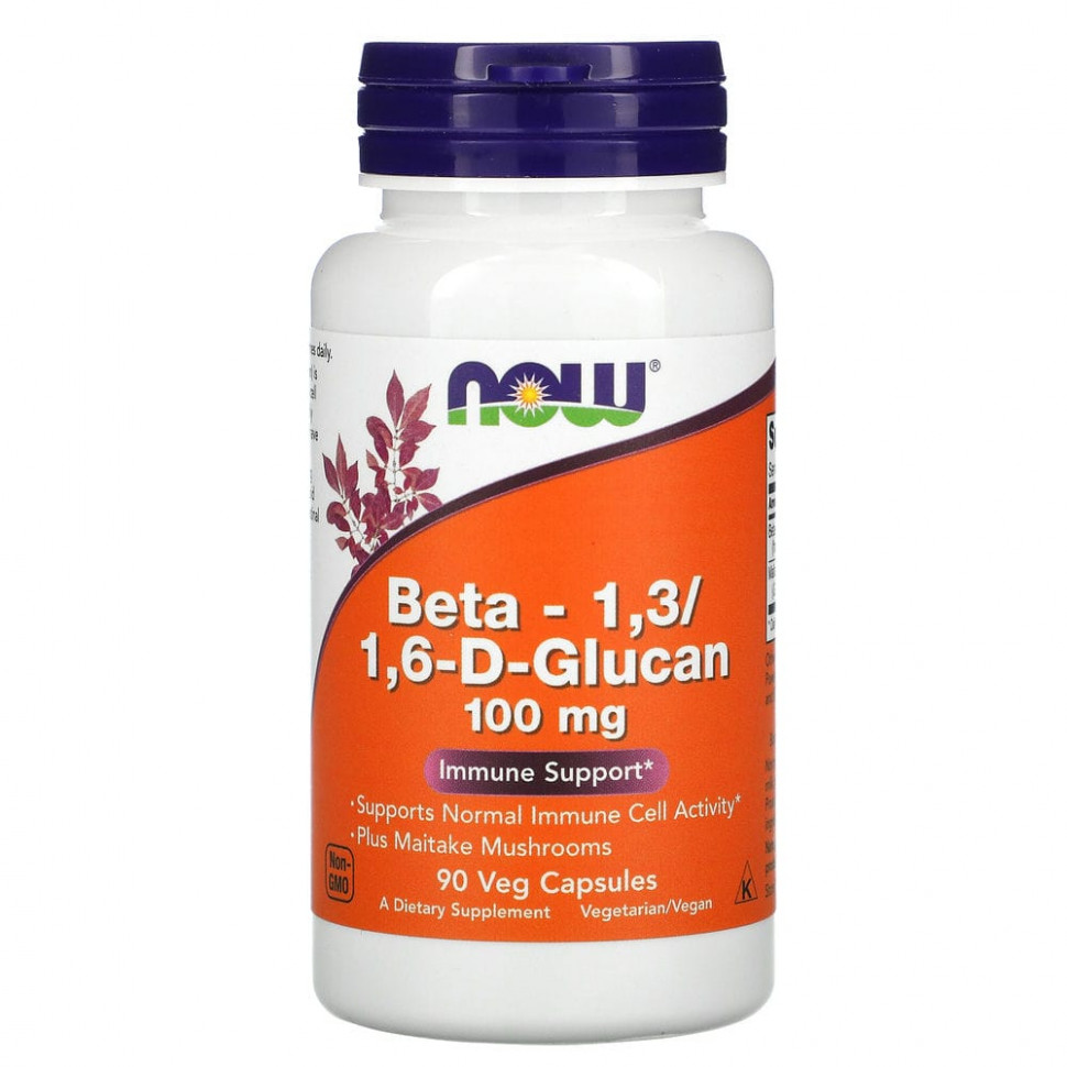  NOW Foods, -1,3/1,6-D-, 100 , 90      -     , -, 