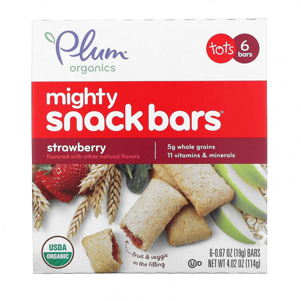  Plum Organics, Mighty Snack Bars,  ,  , 6   19  (0,67 )    -     , -, 