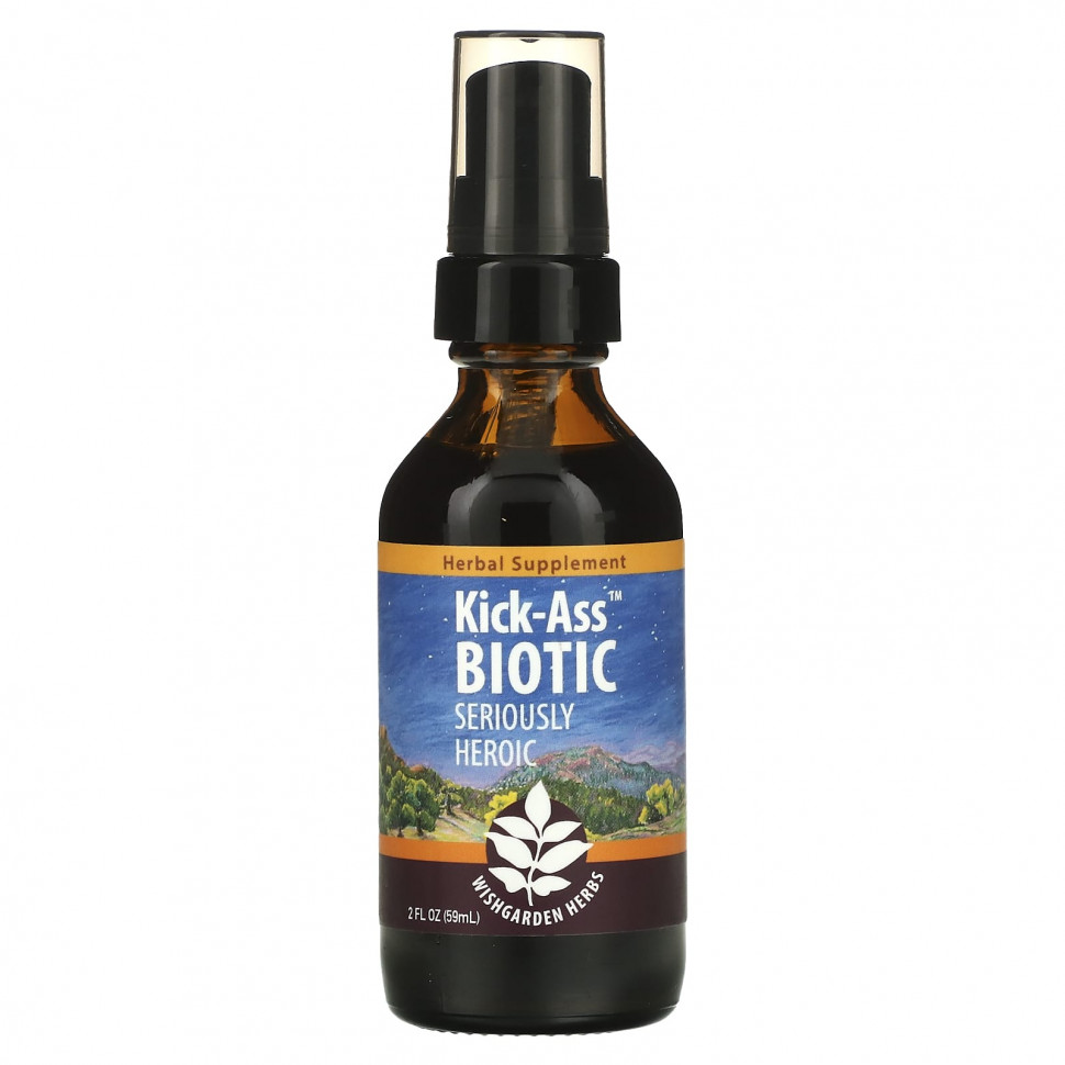 ������ ������ WishGarden Herbs, Kick-Ass Biotic, Seriously Heroic, 59 �� (2 ����. �����)  IHerb (������) ����