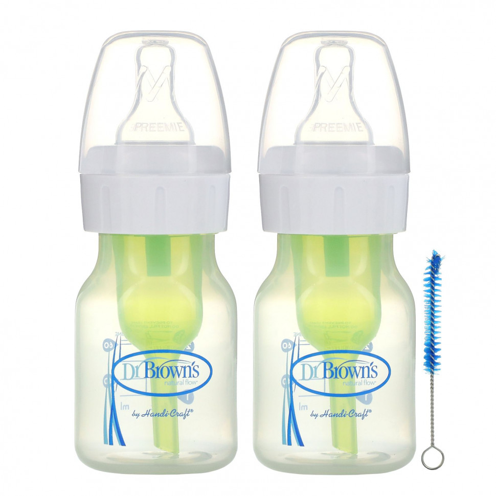 ������ ������ Dr. Brown's, Natural Flow, Anti-Colic Bottle, P/0+Months, 2 Pack, 2 oz (60 ml)Each  IHerb (������) ����