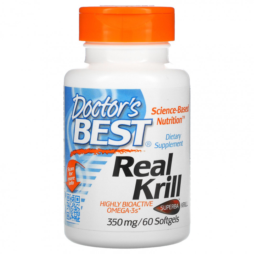 ������ ������ Doctor's Best, Real Krill, 350 ��, 60 ������  IHerb (������) ����