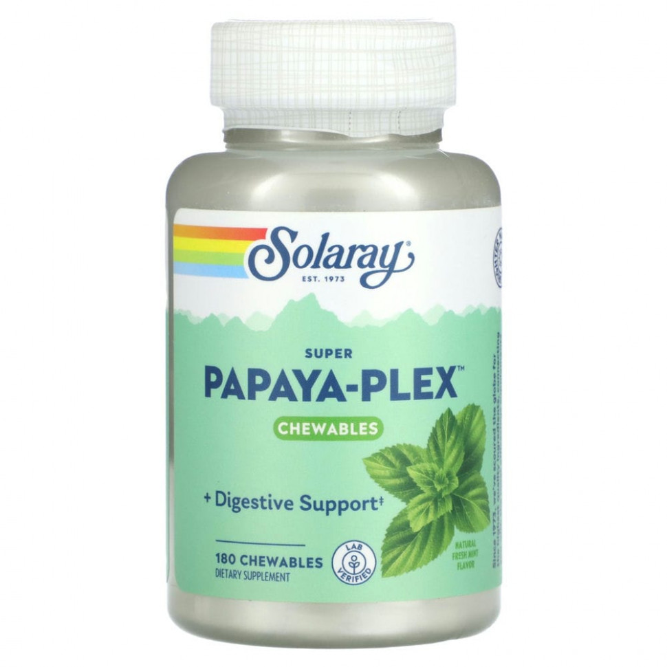  Solaray, Super Papaya-Plex,   , 180      -     , -, 