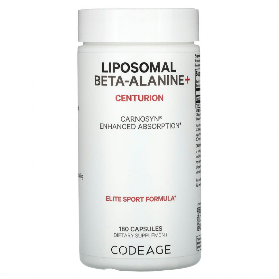  Codeage, Liposomal Beta-Alanine +, Centurion, 180     -     , -, 