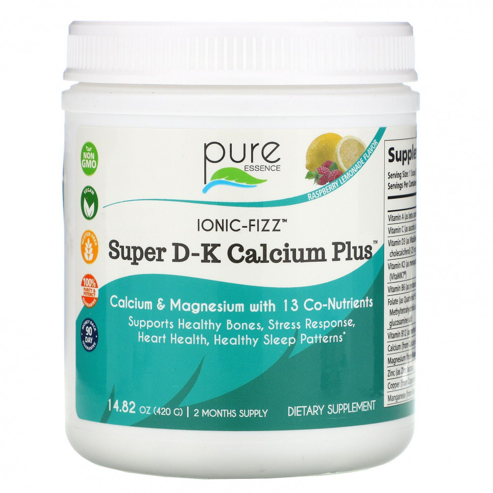  Pure Essence, Ionic-Fizz, Super D-K Calcium Plus,  , 420  (14,82 )    -     , -, 