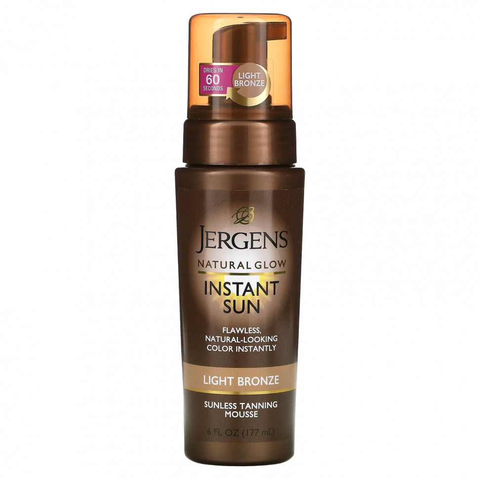 ������ ������ Jergens, Natural Glow, Instant Sun, ���� ��� ����������, ������-���������, 177 ��  IHerb (������) ����