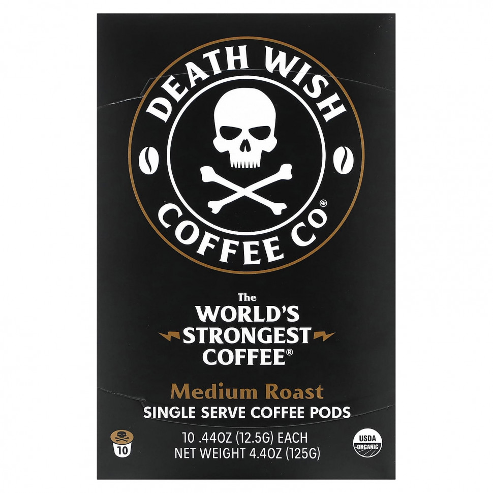  Death Wish Coffee, The World's Strongest Coffee,     ,  , 10   12,5  (44 )    -     , -, 