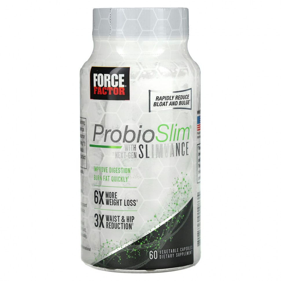  Force Factor, ProbioSlim + Next-Gen SLIMVANCE, 60     -     , -, 