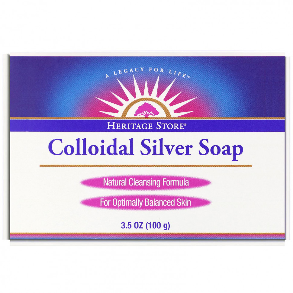  Heritage Store,  Colloidal Silver Soap, 100     -     , -, 