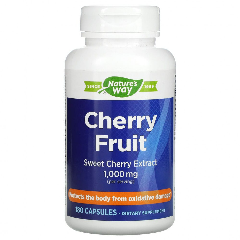 ������ ������ Nature's Way, Cherry Fruit, �������� �������, 500 ��, 180 ������  IHerb (������) ����
