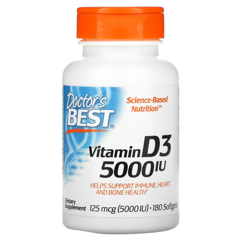  Doctor's Best,  D3, 125  (5 000 ), 180     -     , -, 