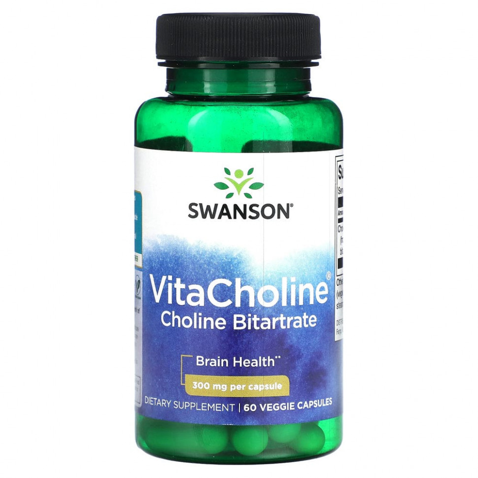  Swanson, VitaCholine  , 300 , 60      -     , -, 