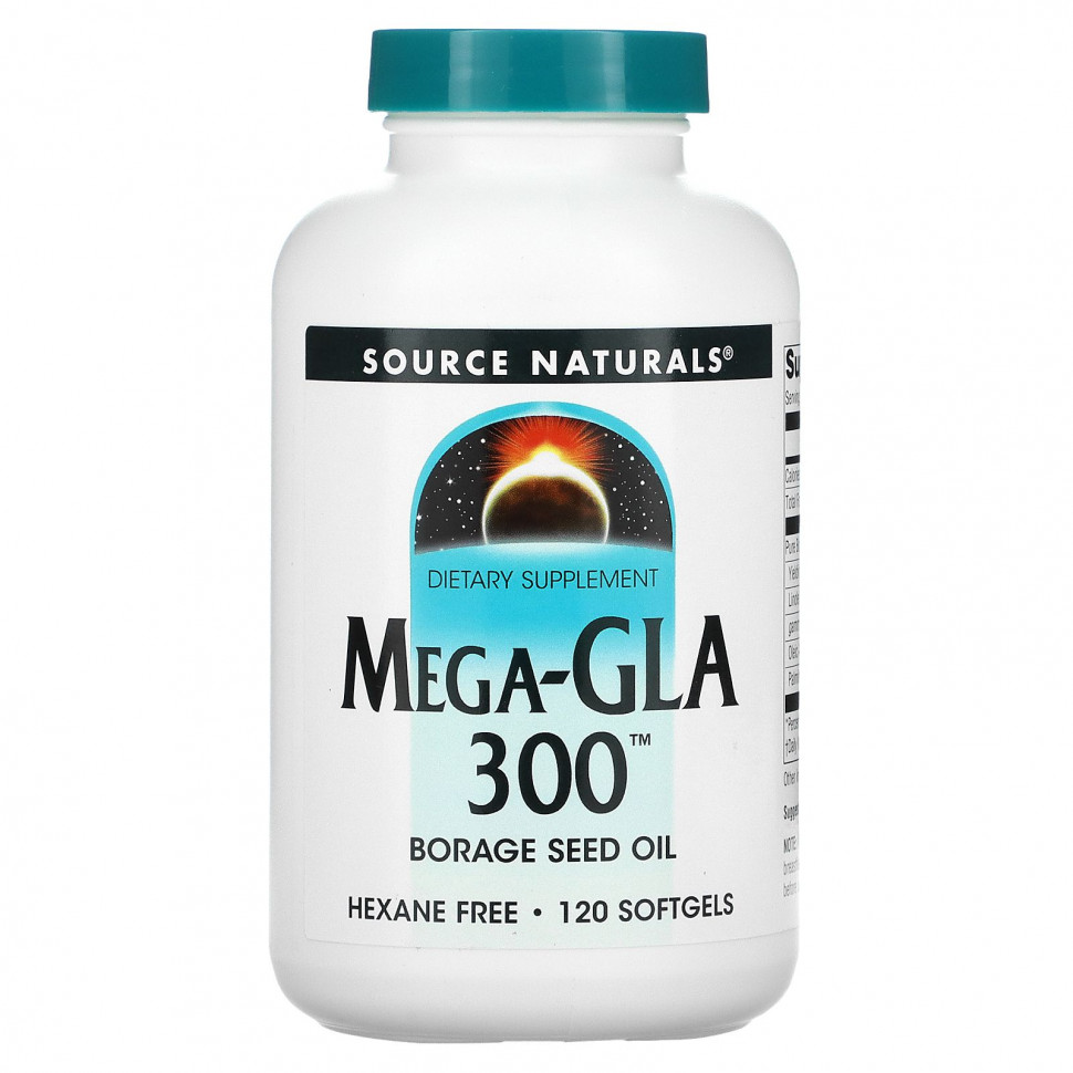  Source Naturals, Mega-GLA 300, 120      -     , -, 