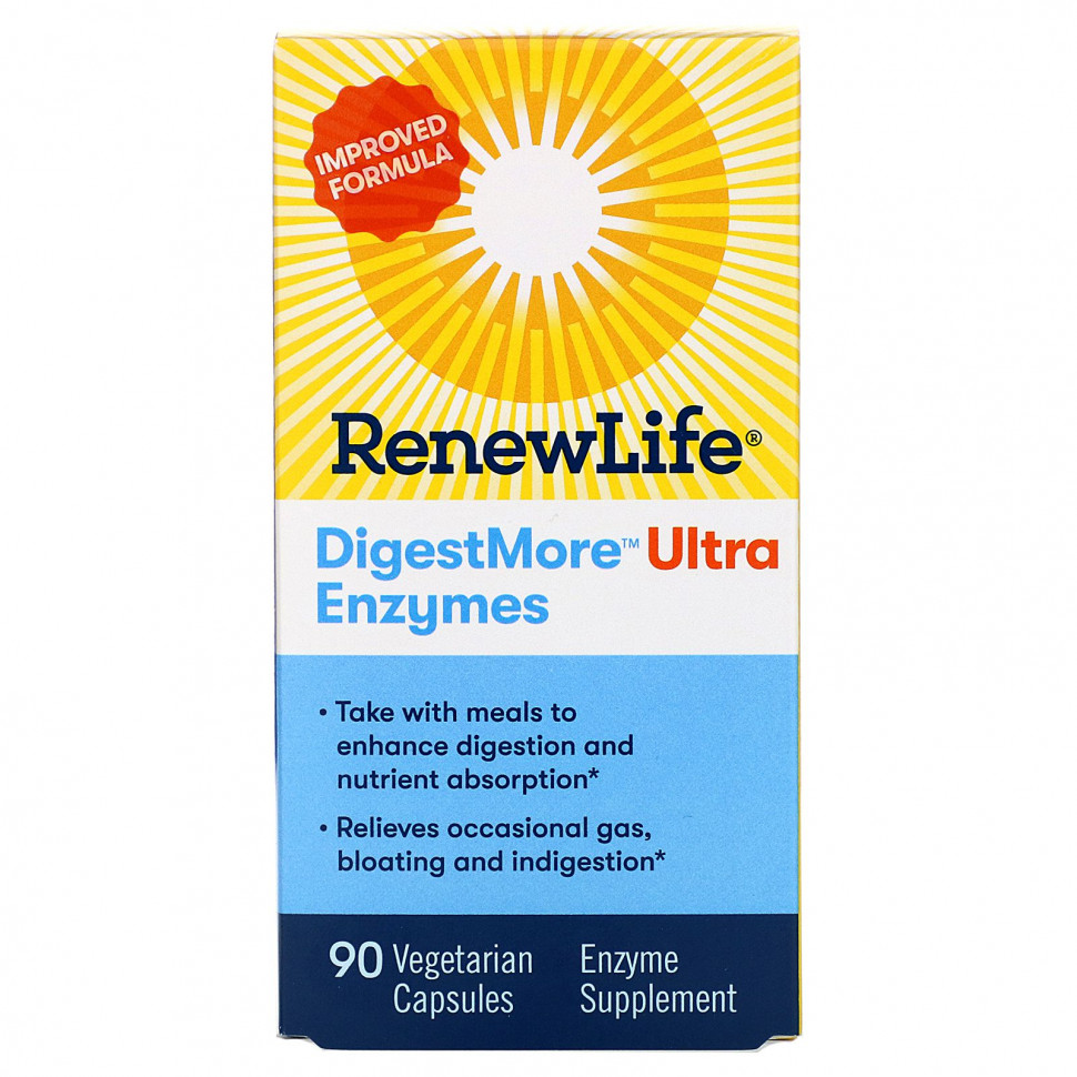 ������ ������ Renew Life, DigestMore Ultra Enzymes, 90 �������������� ������  IHerb (������) ����