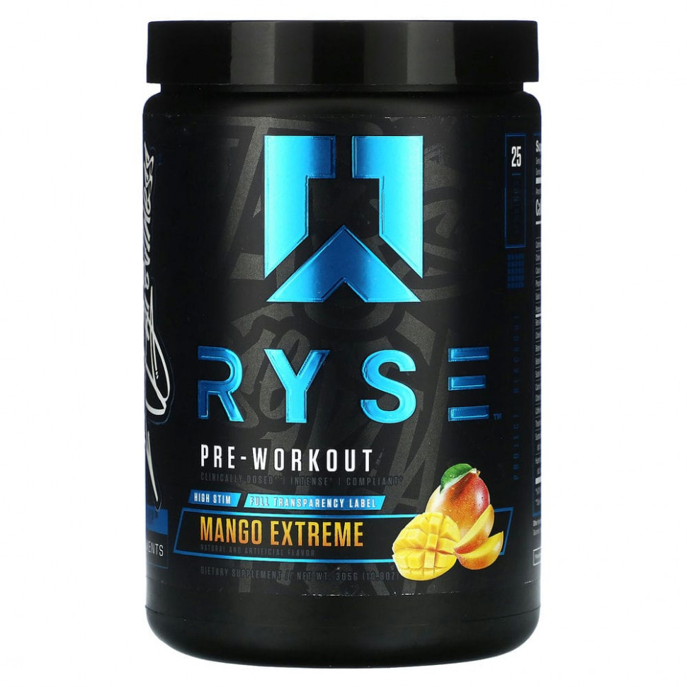   Ryse Supps,  , Mango Extreme, 305  (10,8 )  IHerb () 