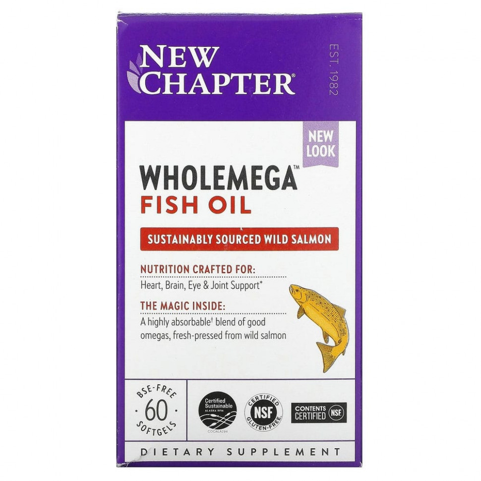 ������ ������ New Chapter, ����� ��� Wholemega, 60 ������ ��������  IHerb (������) ����