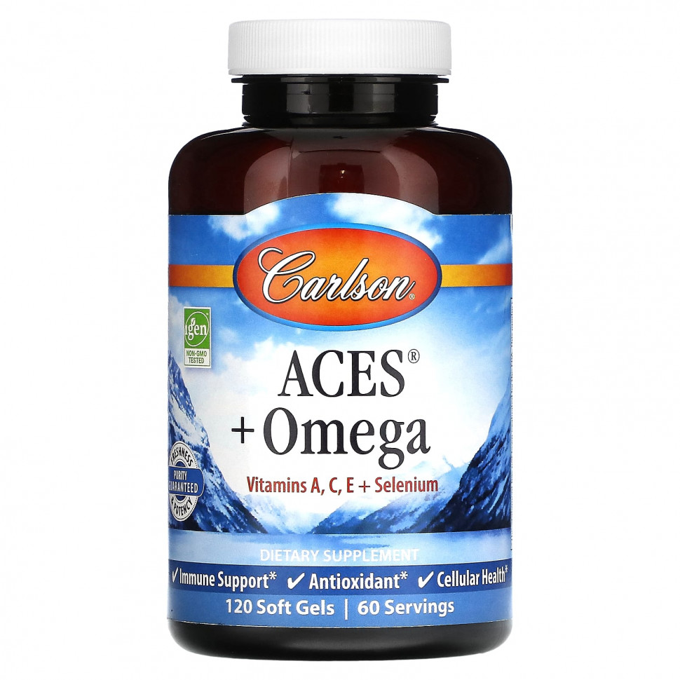 ������ ������ Carlson, ACES + Omega`` 120 ������ ��������  IHerb (������) ����