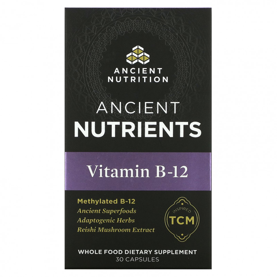  Dr. Axe / Ancient Nutrition,  B12, 30     -     , -, 