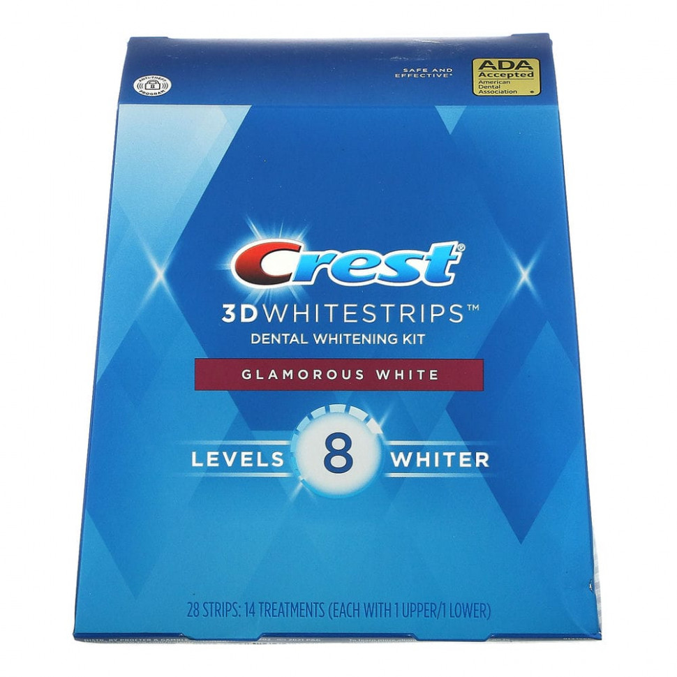  Crest, 3D Whitestrips, Glamorous White,    , 28     -     , -, 