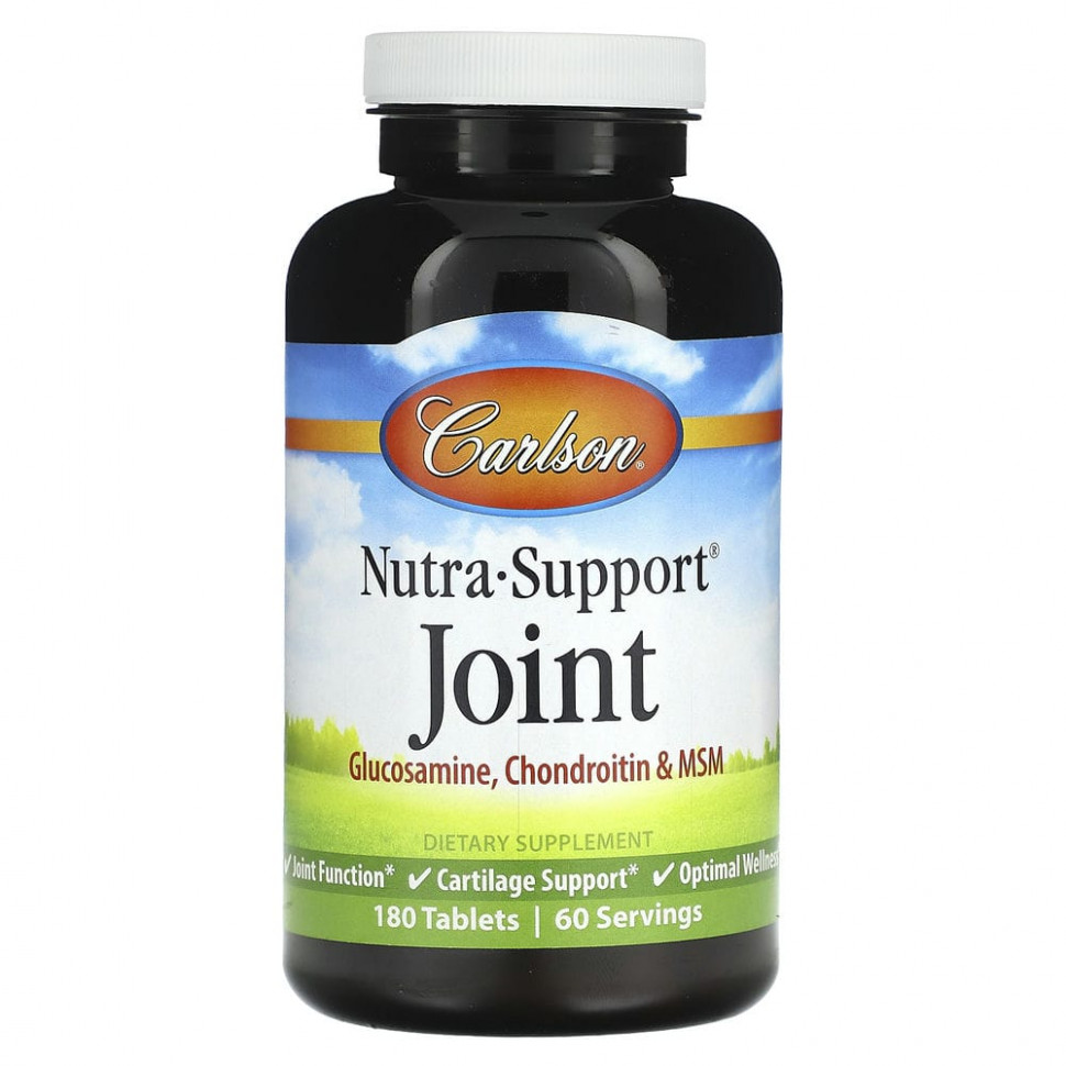  Carlson, Nutra-Support Joint, 180 Tabs    -     , -, 