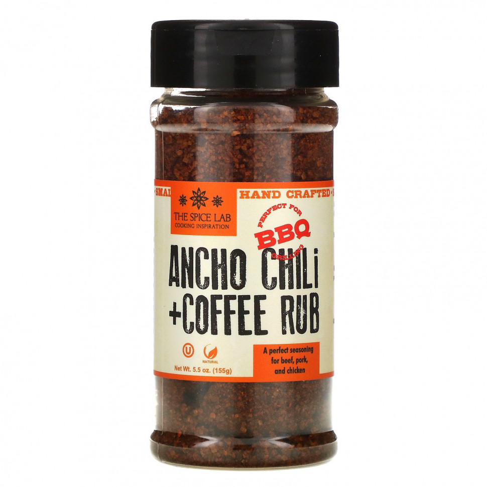  The Spice Lab, Ancho Chili + Coffee Rub, 155  (5,5 )    -     , -, 