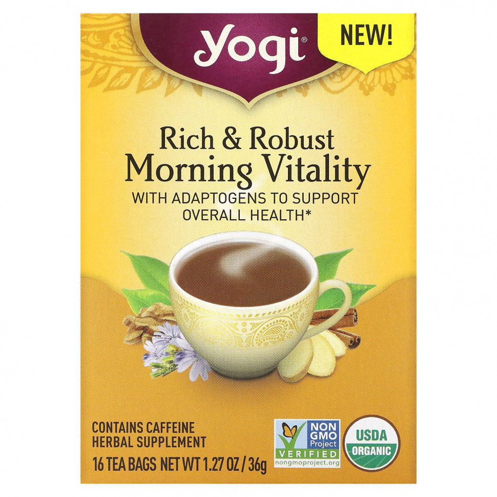  Yogi Tea, Rich & Robust Morning Vitaility, 16  , 36  (1,27 )    -     , -, 