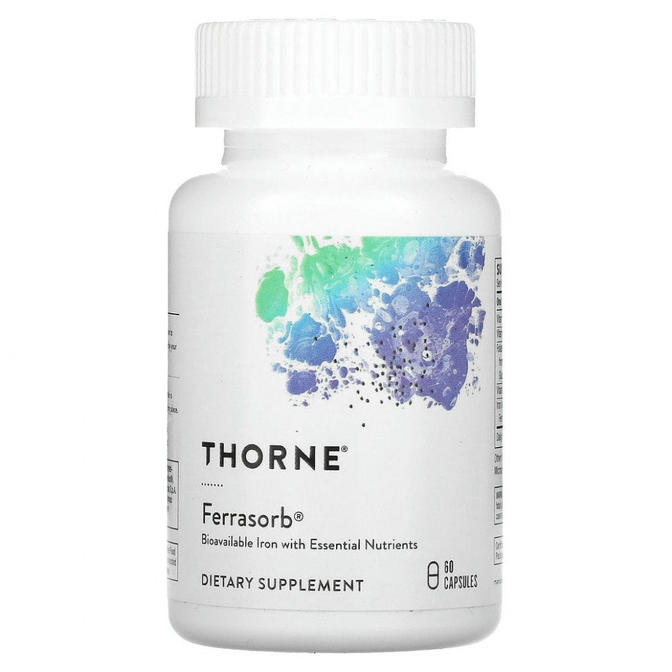 ������ ������ Thorne Research, Ferrasorb, ������ � �����������, 60 ������  IHerb (������) ����