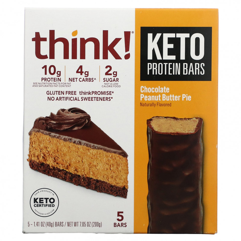  Think !, Keto Protein Bars,     , 5 , 40  (1,41 )     -     , -, 