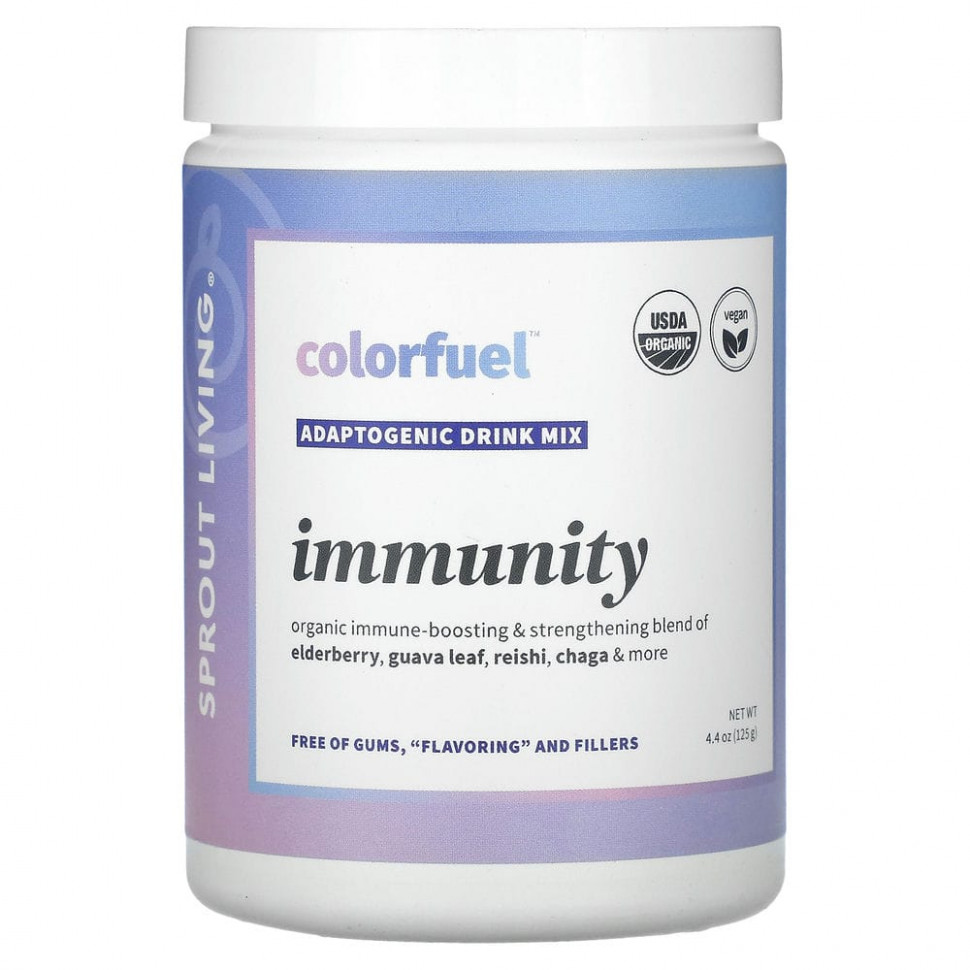 ������ ������ Sprout Living, Colorfuel Immunity, ����� ��� ������������ ��������, 125 � (4,4 �����)  IHerb (������) ����