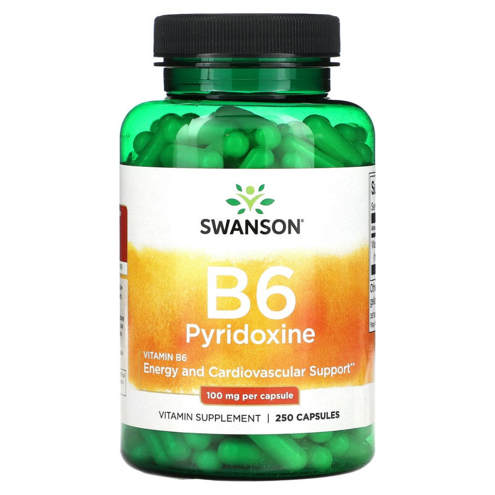 ������ ������ Swanson, ���������� B6, 100 ��, 250 ������  IHerb (������) ����
