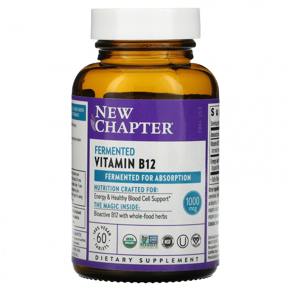 ������ ������ New Chapter, Fermented Vitamin B12, 60 Vegan Tablets  IHerb (������) ����