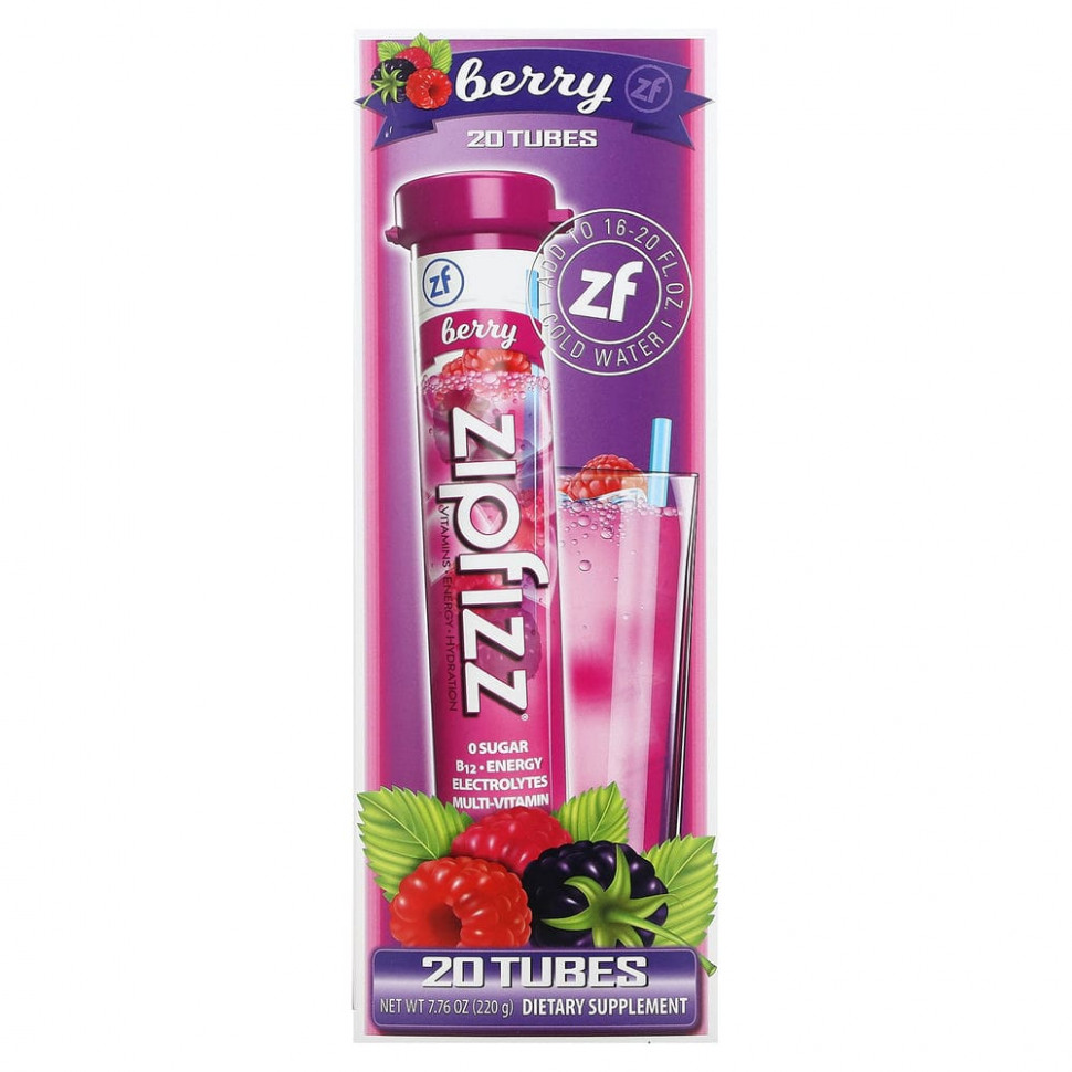 ������ ������ Zipfizz, ����� ��� �������������� ��������, �����, 20 �������, 11 � (0,39 �����)  IHerb (������) ����