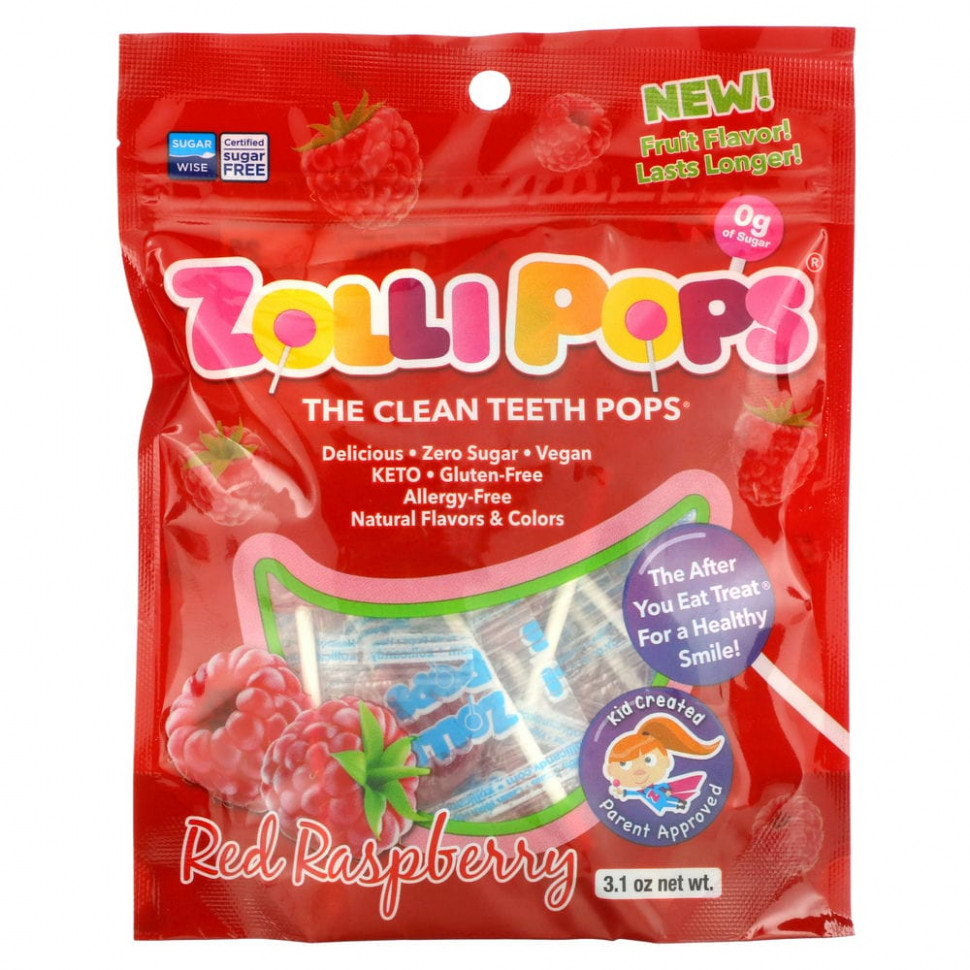 ������ ������ Zollipops, The Clean Teeth Pops, ������, 3,1 �����  IHerb (������) ����